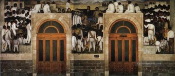Diego Rivera Werke - das Fest der Verteilung des Landes 1924 Diego Rivera